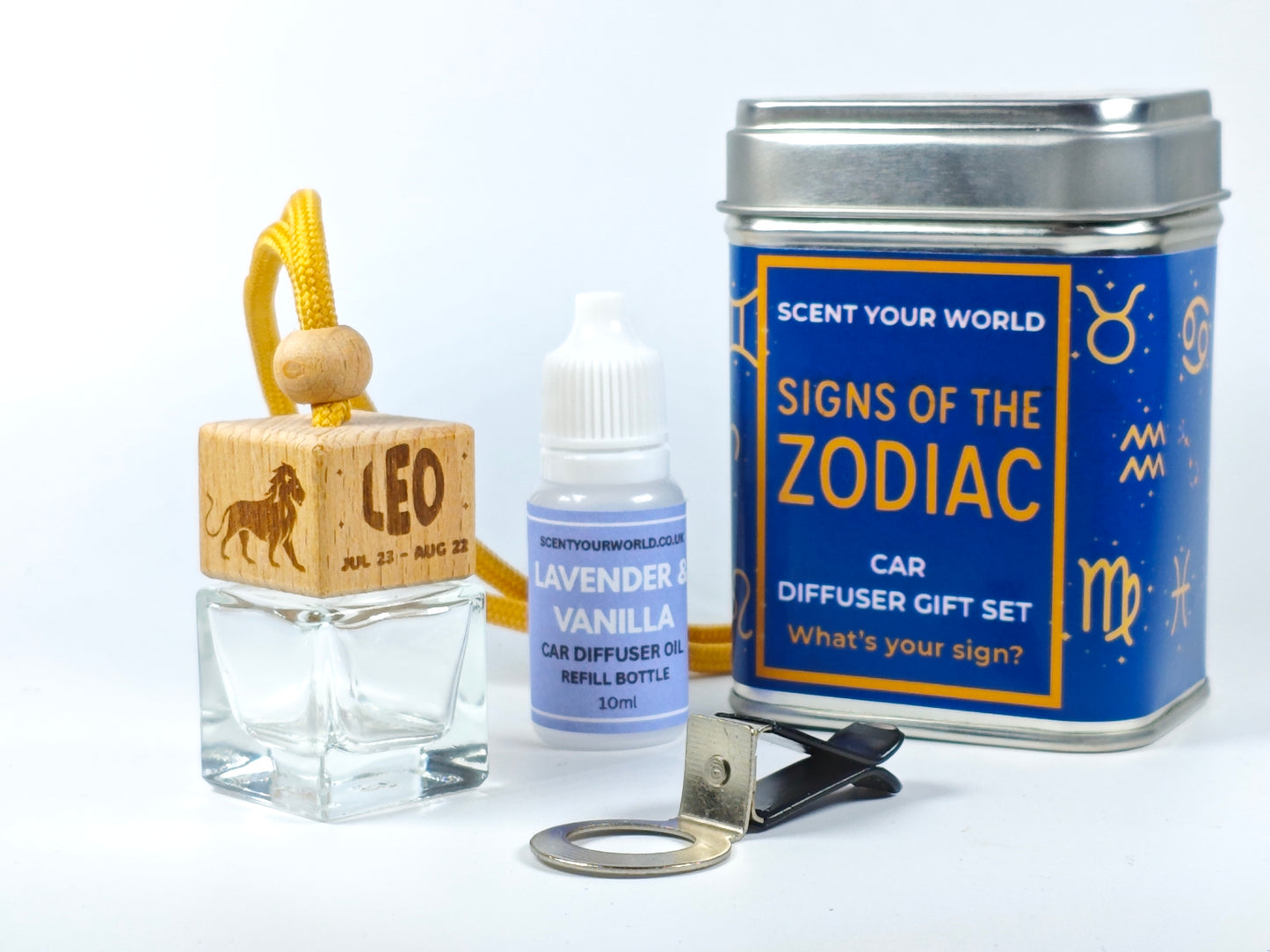Leo - Zodiac - Refillable car diffuser