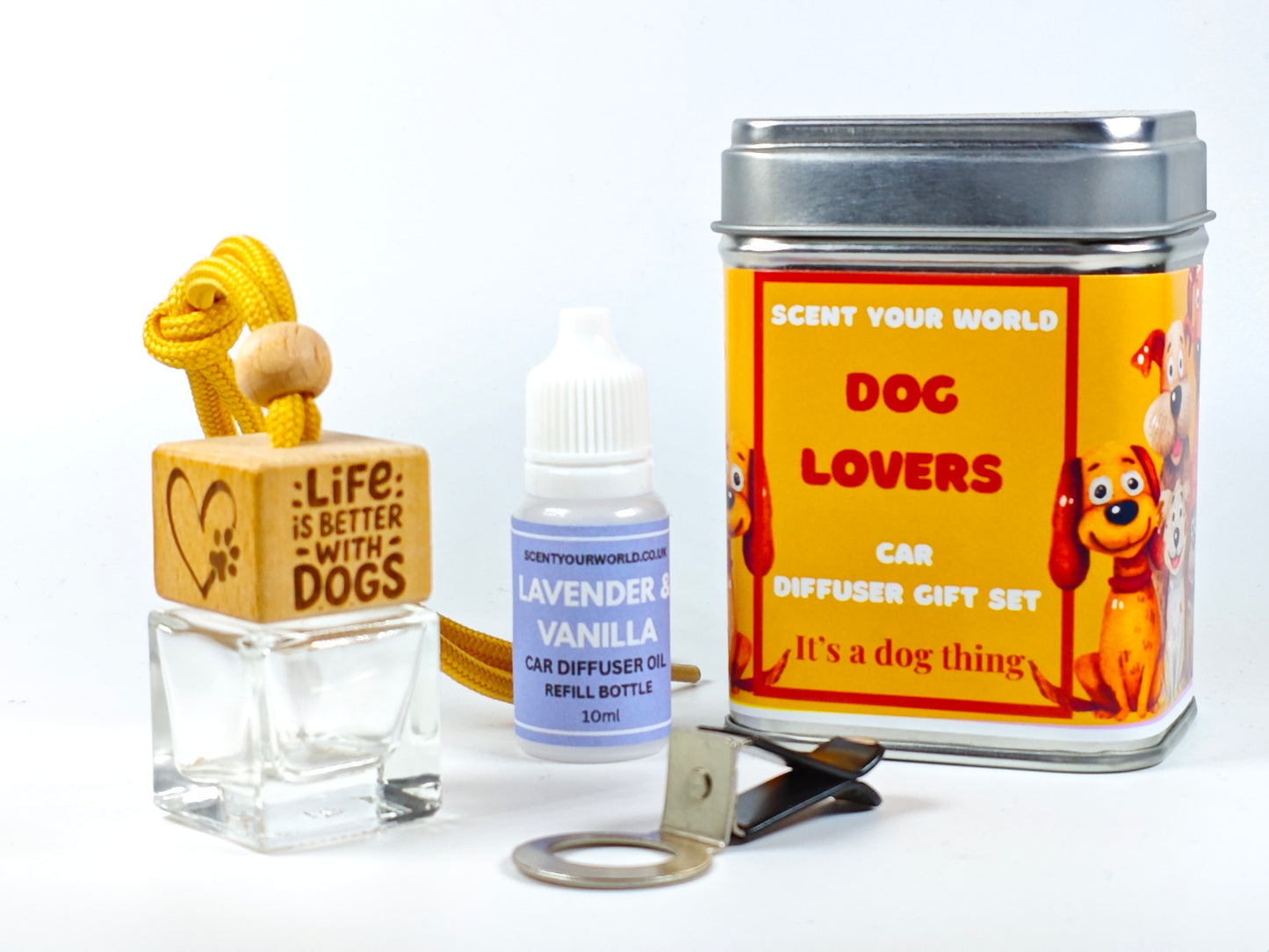 Life is better with dogs - Refillable car diffuser