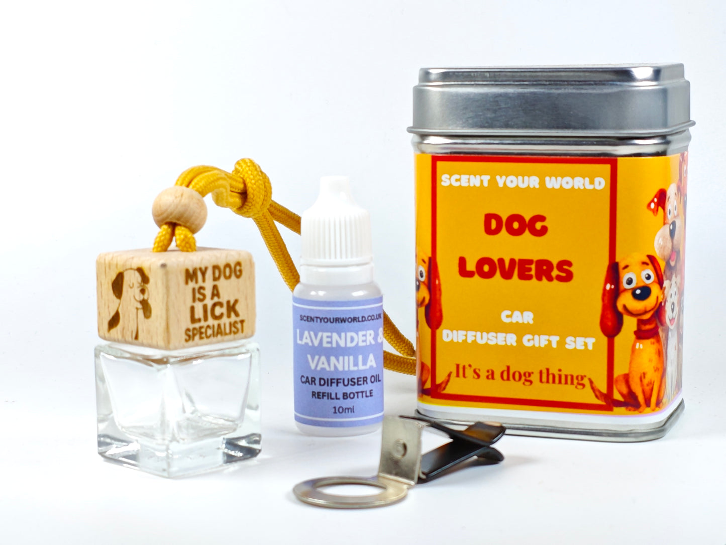 My dog is a lick specialist - Refillable car diffuser
