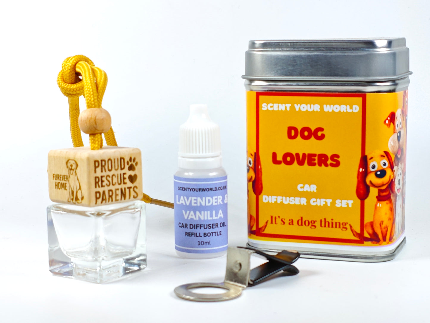 Proud rescue parents - Refillable car diffuser