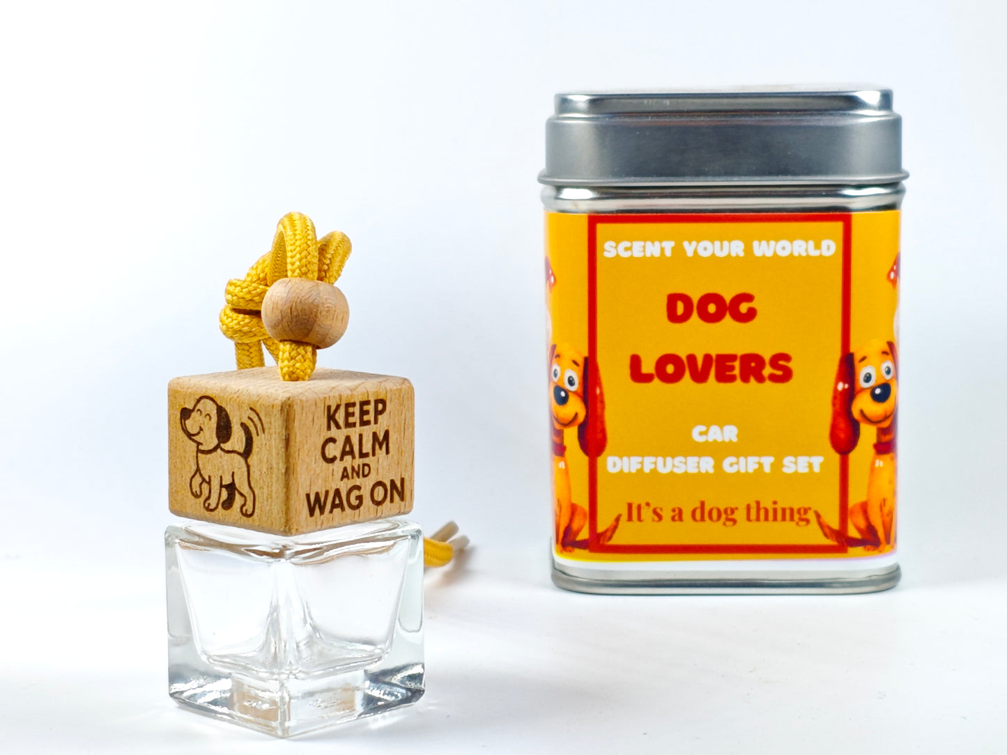Keep calm and wag on - Refillable car diffuser