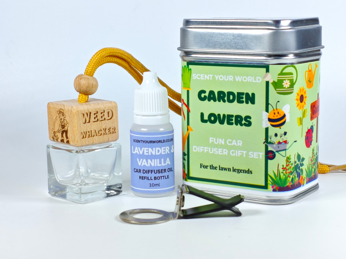 Weed whacker - Refillable car diffuser