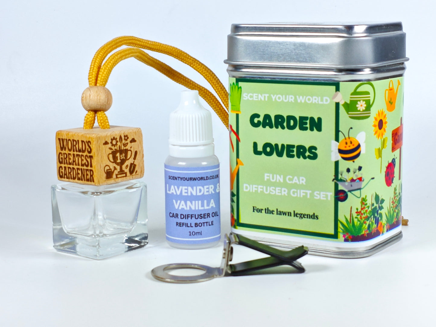 Worlds greatest gardener - Refillable car diffuser