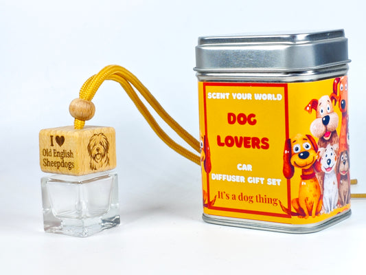 Old English sheepdog - Refillable car diffuser