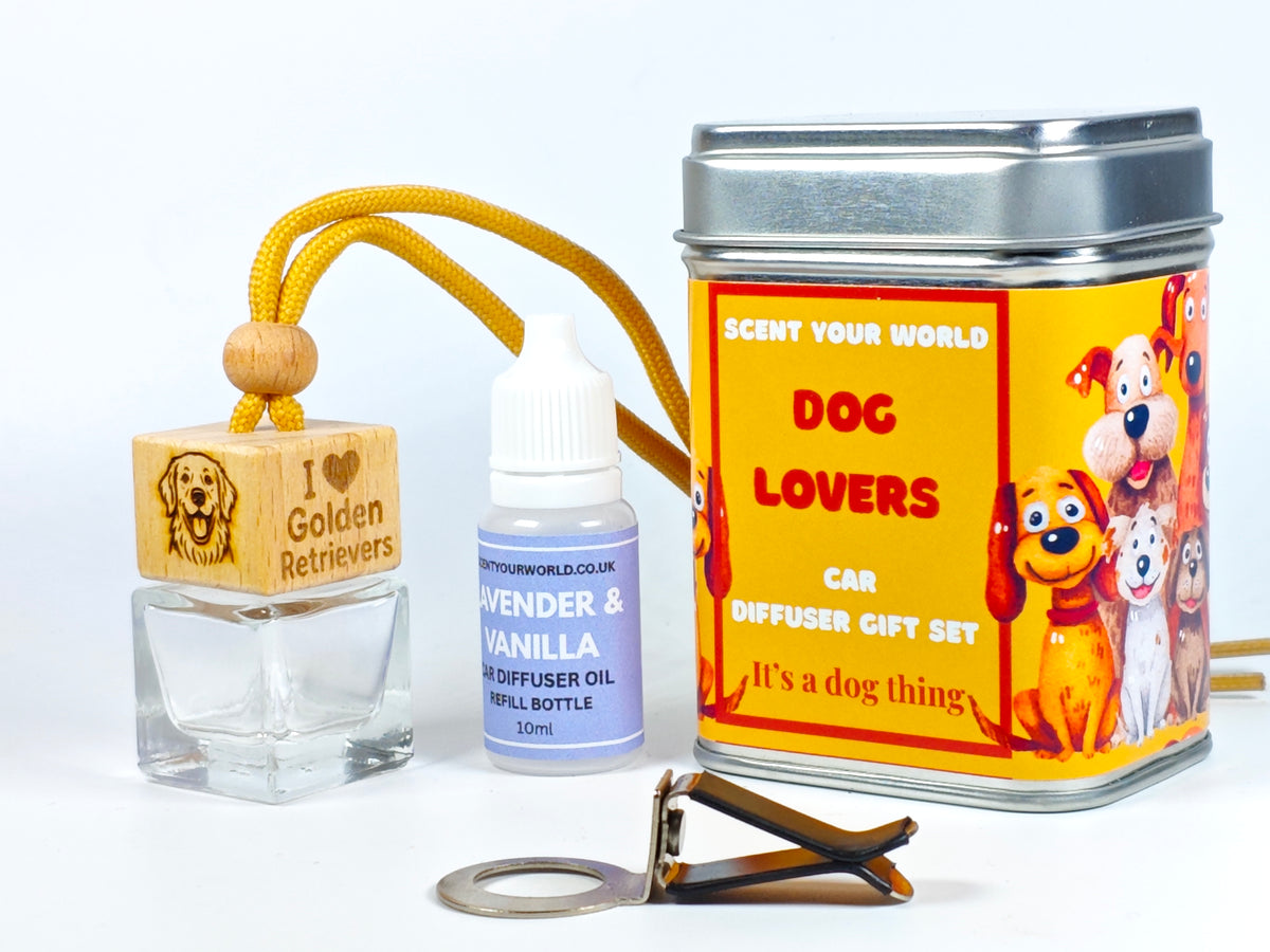 Golden retriever - Refillable car diffuser