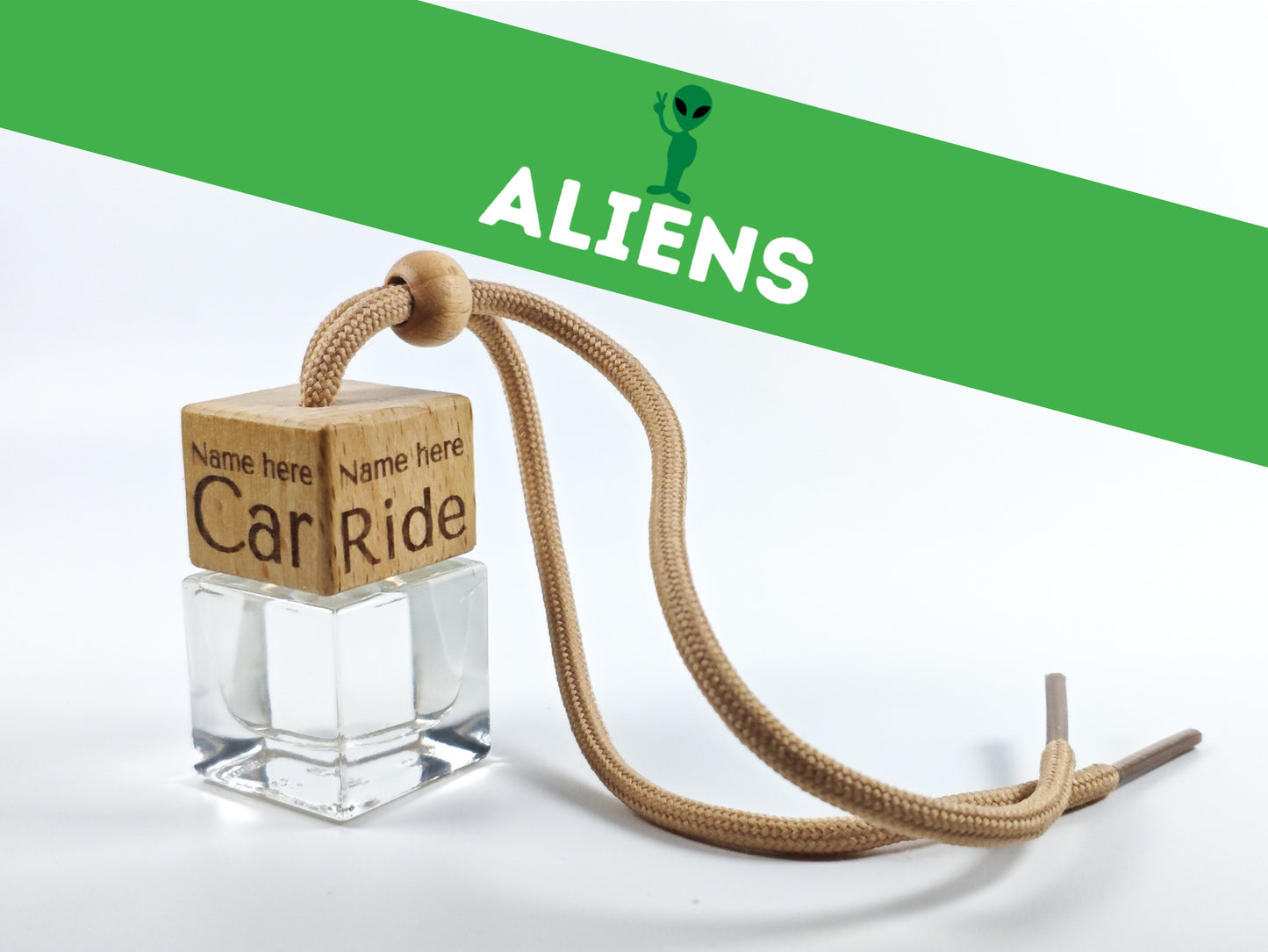 Personalised refillable car diffuser - Aliens - Inspired scent
