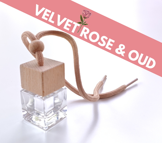 Refillable car diffuser - Velvet rose & oud - Inspired scent