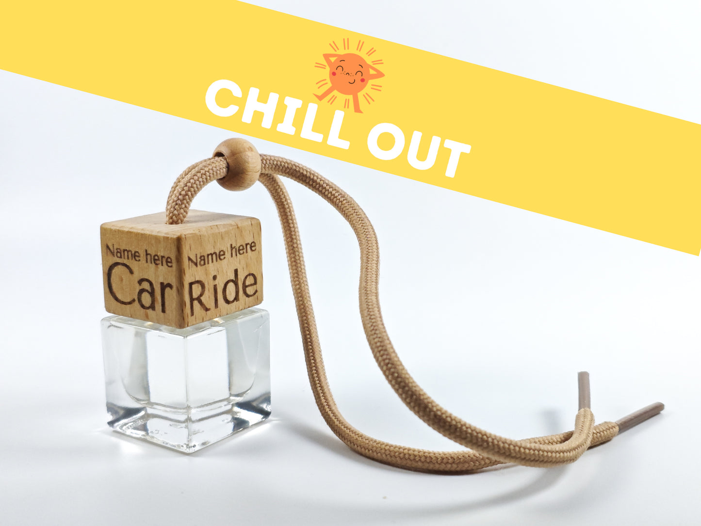 Personalised refillable car diffuser - Chill out