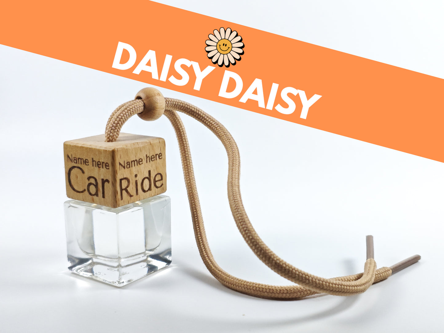 Personalised refillable car diffuser - Daisy daisy - Inspired scent