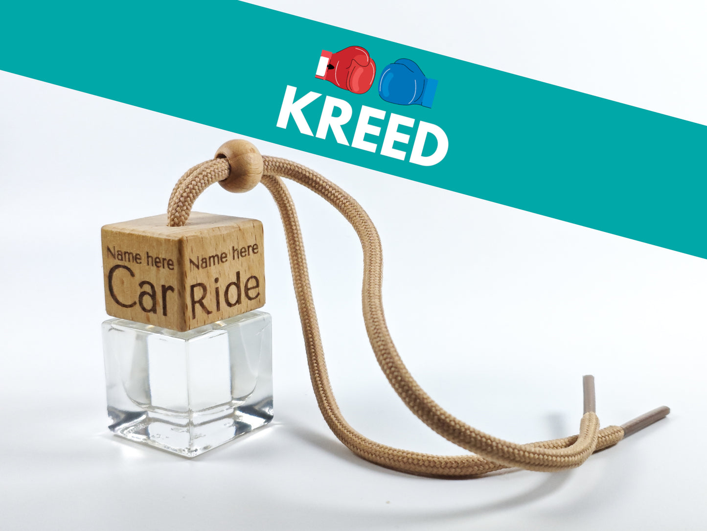 Personalised refillable car diffuser - Kreed - Inspired scent