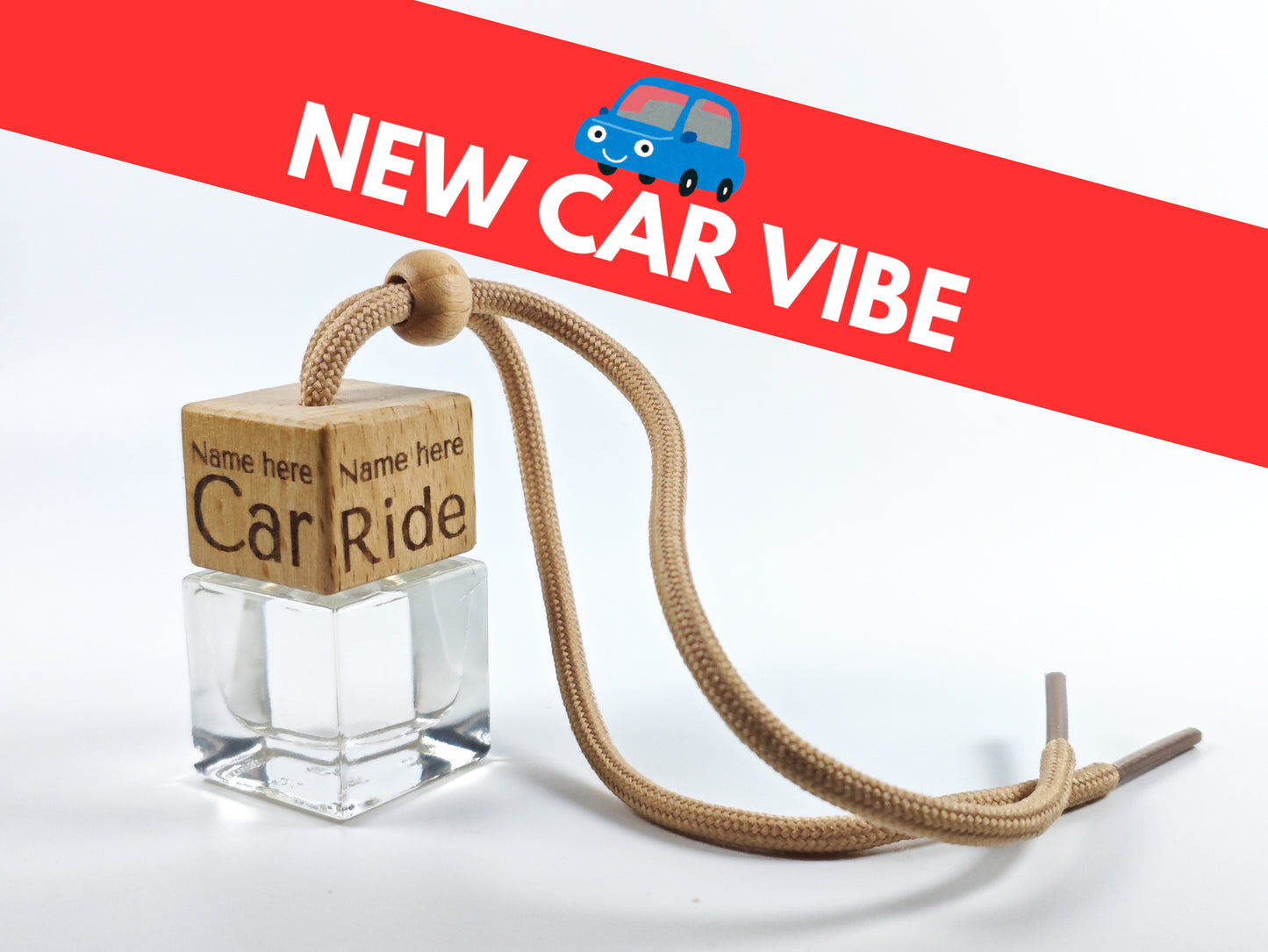 Personalised refillable car diffuser - New car vibe