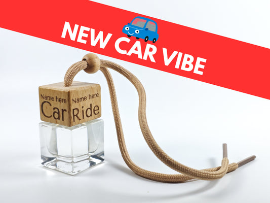 Personalised refillable car diffuser - New car vibe