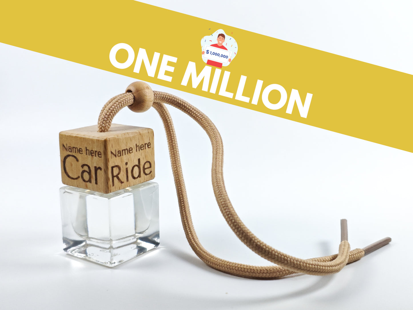 Personalised refillable car diffuser - One million - Inspired scent