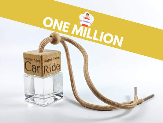 Personalised refillable car diffuser - One million - Inspired scent