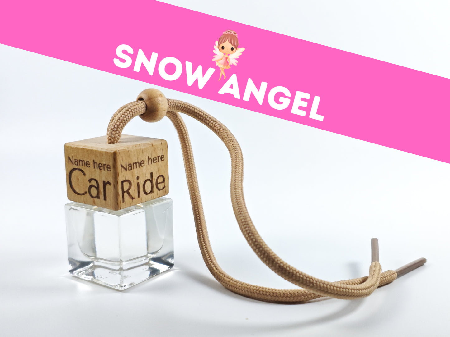 Personalised refillable car diffuser - Snow angel - Inspired scent