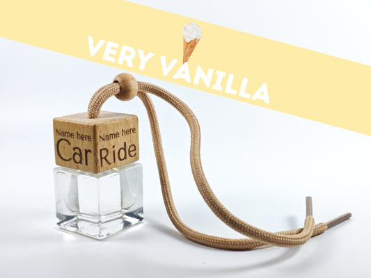 Personalised refillable car diffuser - Very vanilla